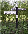 Old Direction Sign - Signpost by the B5087, Macclesfield Road