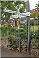 Old Direction Sign - Signpost by Badger Lane, Beckbury