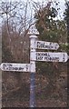 Old Direction Sign - Signpost by Pylle Road, Pilton Parish