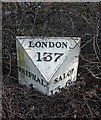 Old Milepost by the B5061, Holyhead Road, Oakengates