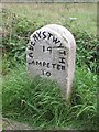 Old Milestone by the B4337, north of Pont Glanbran