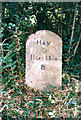 Old Milestone by the A470, southeast of Erwood