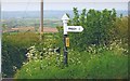 ST4849 : Old Direction Sign - Signpost by the A371, Wells Road, Rodney Stoke by Milestone Society