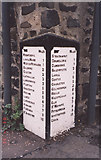 NO4203 : Old Milepost by the A915/A917, Main Street, Upper Largo by Milestone Society
