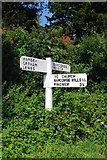 TQ4114 : Old Direction Sign - Signpost by Hamsey Road, Barcombe by Milestone Society