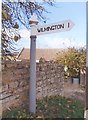 ST6762 : Old Direction Sign - Signpost north of Stanton Prior by Milestone Society