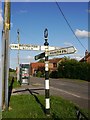 Old Direction Sign - Signpost by the B1190, Branston Booths