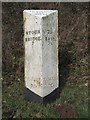 Old Milepost by the A458, Bridgnorth Road, Four Ashes