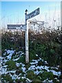 Old Direction Sign - Signpost near Bosneives Lodge, Withiel