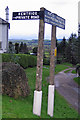 Old Direction Sign - Signpost in Kentrigg, Kendal parish