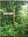 Old Direction Sign - Signpost in Towntanna, St Gluvias parish