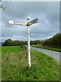 Old Direction Sign - Signpost by Swineham Moor Cross, North Esworthy