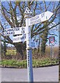 Direction Sign - Signpost on Cheats Road, Rushton