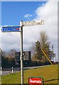 Direction Sign - Signpost on the A352 in Buckland Dinham