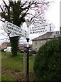 Old Direction Sign - Signpost by Main Street, Shroton