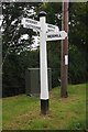 Old Direction Sign - Signpost by the B2095, Hooe Common, Hooe parish