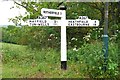 Old Direction Sign - Signpost by the A267, Butcher