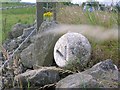 Old Milestone by the B5119, Acergy Industrial Estate, Skene parish