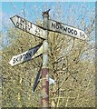 Old Direction Sign - Signpost west of Fewston