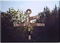 NY3921 : Old Direction Sign - Signpost by the A5091, Dockray by Milestone Society