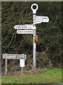 Old Direction Sign - Signpost by Grange Lane, Condover