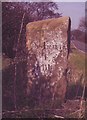 SD8247 : Old Milestone by the A682, south of Gisburn, Rimington parish by JHe