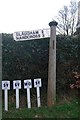 Old Direction Sign - Signpost by the B2110, Handcross Road, Lower Beeding parish