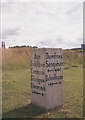 Old Guide Stone by the A76, Dumfries Road, Cumnock parish