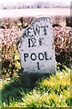 Old Milestone by the A458, Powis Castle Sawmill, Welshpool parish