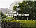 Old Direction Sign - Signpost by the B5307, Moorhouse, Burgh by Sands parish