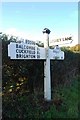 Old Direction Sign - Signpost by the B2036, London Road, Balcombe parish