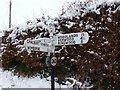 Old Direction Sign - Signpost in Horton village