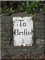 Old Milestone by the A420, London Road, Siston parish