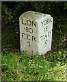 Old Milestone by the A162, Betteras Hill, Hillam parish