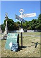 Old Direction Sign - Signpost on West Hanney village green