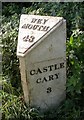 Old Milepost by the A371, north of Arthur