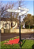 SK5688 : Old Direction Sign - Signpost by New Road, Firbeck parish by Milestone Society