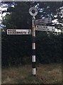 NY0924 : Old Direction Sign - Signpost by Milestone Society