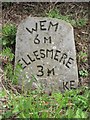 Old Milestone by the B5063, Balmer Heath, Welshampton and Lyneal parish