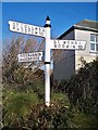 Old Direction Sign - Signpost by Polgrain Turning, St Wenn parish