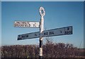 Old Direction Sign - Signpost by the B5304, High Longthwaite, Wigton parish