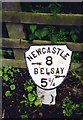 Old Milepost by the A696, West Road, Ponteland parish