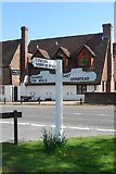 TQ4539 : Old Direction Sign - Signpost by the A264, Holtye Road, Hartfield parish by Milestone Society