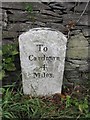 Old Milestone by the A484, Llwynduris Farm, Beulah parish