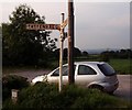 Old Direction Sign - Signpost by Parish Hall Burwardsley Road