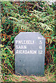 Old Milestone by the A499, Haulfryn, Llanbedrog parish