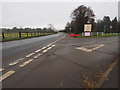 View along A1065 towards Swaffham