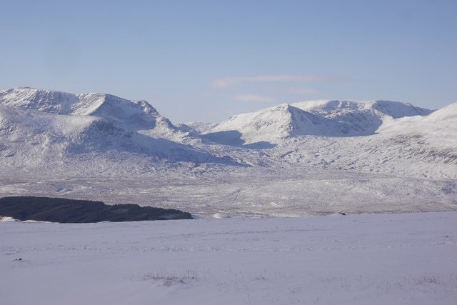 Between between Geal-charn and A'... © Richard Webb :: Geograph Britain ...