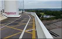 ST5590 : Cycleway and footpath on the Severn Road Bridge by Mat Fascione
