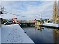 Approaching Morton swing bridge along the towpath